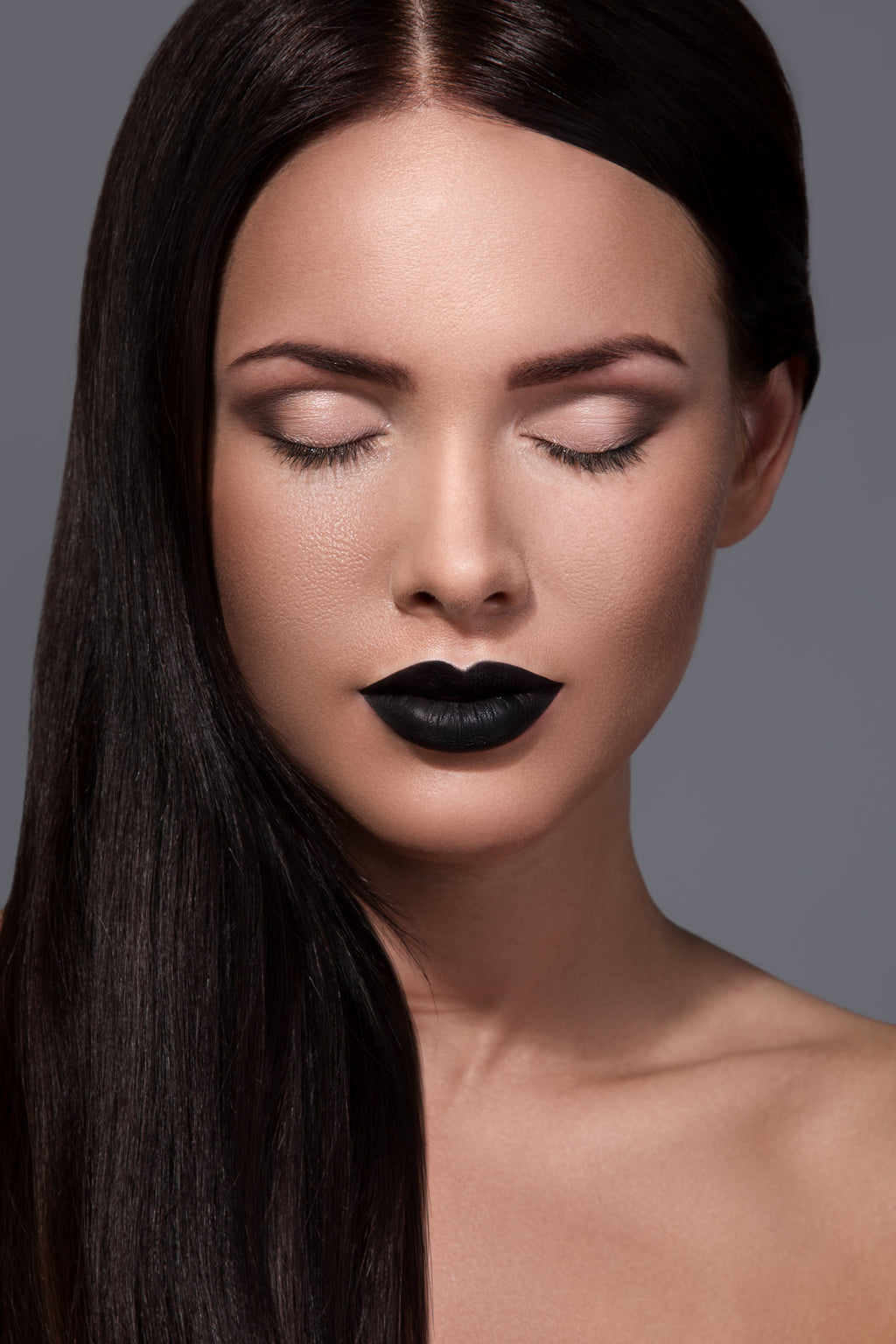 Deep Black Lipstick